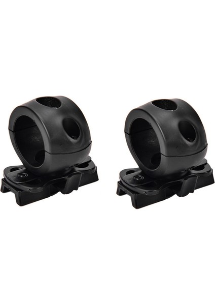 Hızlı Kask Evrensel (Hızlı Mich Ibh Vb Demiryolu Kaskıyla) 2x Hızlı Bırakma El Feneri Kelepçe Tutucu Montajı Siyah (Yurt Dışından)