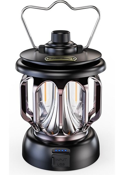 3500 Ma Açık Kamp Işık LED Retro At Fener Taşınabilir Çadır Işık Uygun USB Şarj Kamp Işık (Yurt Dışından)