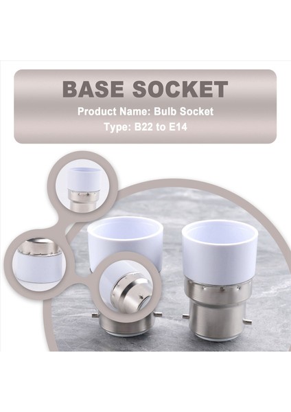 Ac 220V B22 - E14 Taban Soketi Işık Lambası Ampul Adaptör Tutucu 4pcs (Yurt Dışından) fırsatları