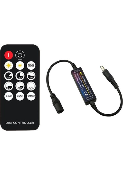 Rf Uzaktan Kumandalı LED Dimmer DC5V-24V Parlaklık Ayarı 14 Kişisel Dökülebilir Konektör Anahtarı LED Şerit Işığı Için (Yurt Dışından)