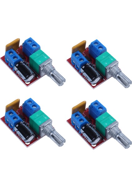 4x Mini Dc Motor Pwm Hız Kontrolörü 3V 6V 12V 24V 35VDC 90W 5A Dc Motor Hız Kontrol Anahtarı LED Dimmer (Yurt Dışından)