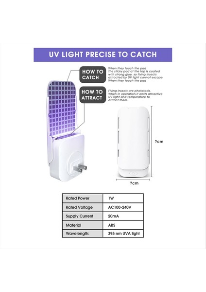 Kapalı Uçan Böcek Tuzağı - Verimli Sinek Gnat ve Meyve Sinek Kontrolü Dolumlar Beyaz Abd Fişini Içerir (Yurt Dışından) fiyatları