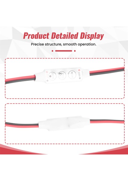 3528 5050 LED Tek Renkli Şerit Işığı Dc 12V 144W Için Mini 3 Tuş Denetleyicisi Dimmer (Yurt Dışından) indirimleri