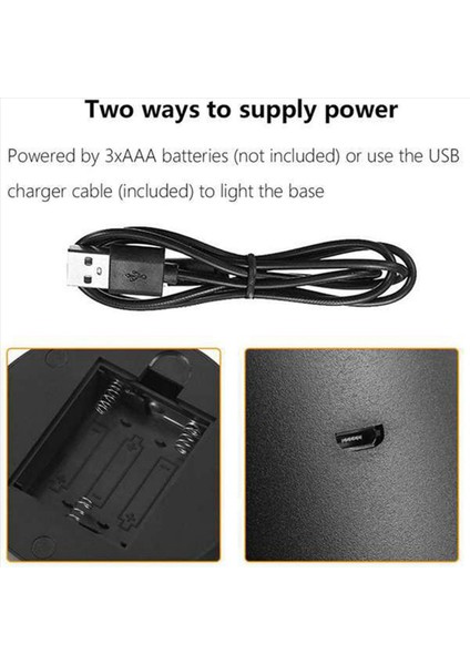 24 Paket 3D Gece LED Işık Lambası Taban 16 Renk Akrilik ve Reçine Camı Için Uzaktan Kumanda Ile LED Işık Ekran Taban (Yurt Dışından) modelleri