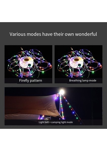 Yeni Kamp Lambası Renkli Ip Işıkları Aydınlatma El Feneri LED Manyetik Şarj Açık Atmosfer (Yurt Dışından) fırsatları