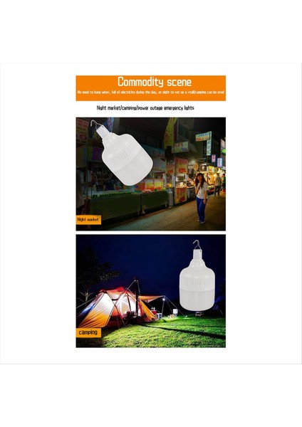 430W Kamp Işık 5 Aydınlatma Modları Asılı Çadır Işık Acil Durum El Feneri LED USB Şarj Edilebilir Gece Balıkçılık Ekipmanı (Yurt Dışından) modelleri