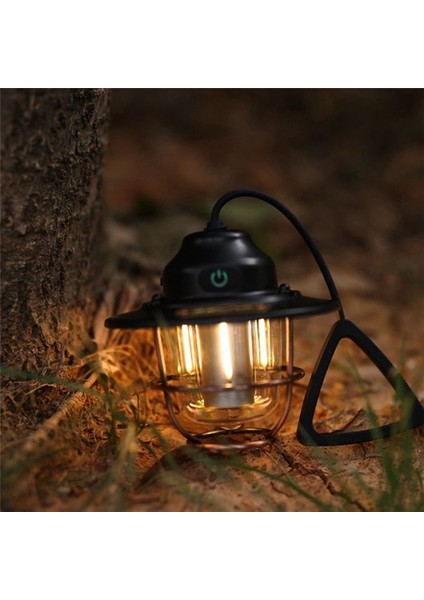 2000MAH Açık Aydınlatma Kampı Işık USB Şarj Edilebilir Retro Horselight Kampı Işık Hafif Çadır LED Kamp Işığı (Bej) (Yurt Dışından) fiyatları