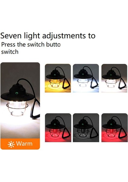 2000MAH Açık Aydınlatma Kampı Işık USB Şarj Edilebilir Retro Horselight Kampı Işık Hafif Çadır LED Kamp Işığı (Bej) (Yurt Dışından) modelleri