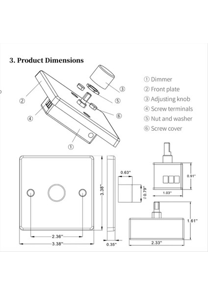 Rv Işık Dimmer Işık Anahtarı Kontrol Paneli 12-24V 5A Evrensel Pwm Dimmer Düşük Voltaj Dimmer (Yurt Dışından) modelleri