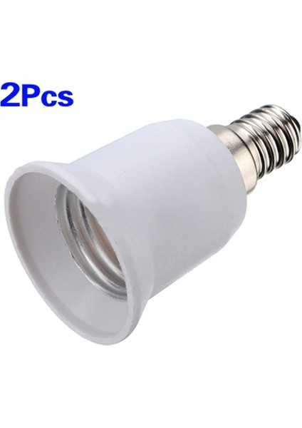 2x E14 Ila E27 LED Ampul Lampa Taban Genişletici Soket Adaptör Dönüştürücü Tutucu (Yurt Dışından)