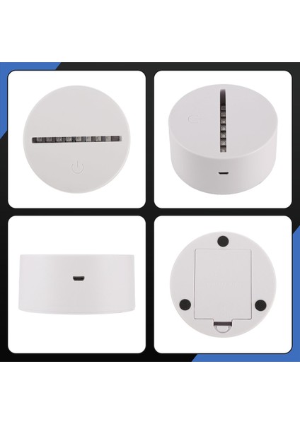 12 Paket 3D Gece LED Işık Lambası Taban + Uzaktan Kumanda + USB Kablosu 16 Renk Işık Gösterisi Ekran Akrilik Beyaz Için (Yurt Dışından) indirimleri