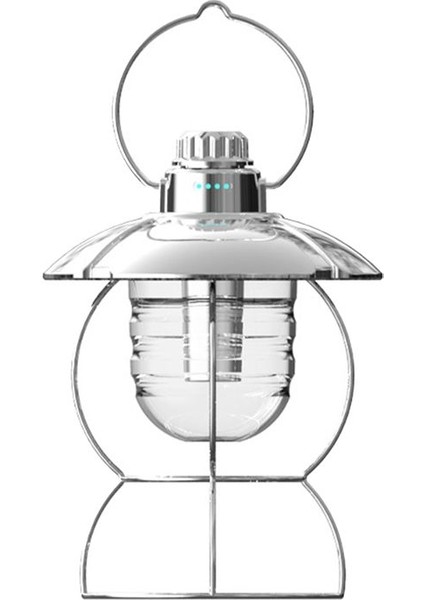 Şarj Edilebilir LED Kamp Taşınabilir Fener Dış Mekan Dış Mekan Retro Çadır Lambası Balıkçılık Seyahat Işık Beyaz (Yurt Dışından) indirimleri