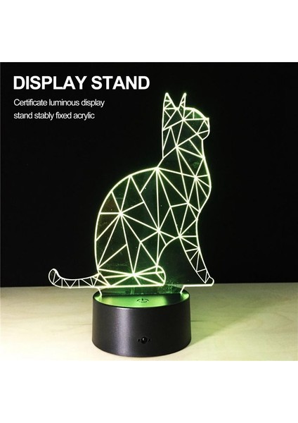 6 Adet 3D Gece LED Işık Lamba Tabanı 16 Renk Tabanı Akrilik ve Reçine Camı Için Dekoratif Işık Lambası Tabanı (Siyah) (Yurt Dışından) indirimleri