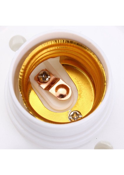 3x E27 Yuvarlak Plastik Taban Vidalı Ampul Lamba Soketi Tutucu Beyaz (Yurt Dışından) fiyatları