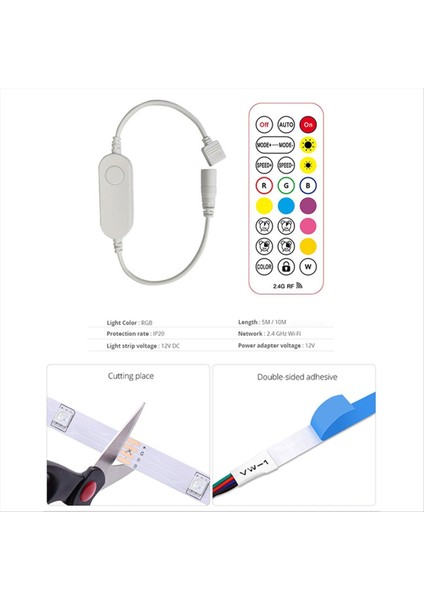 Homekit Rgb Akıllı LED Işık Şerit Kontrolörü Homekit 12V Ses Kontrolü 2 4g Uzaktan Kumanda (Yurt Dışından) indirimleri
