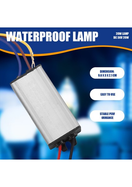 LED Lamba Transformatör Sürücü Güç Kaynağı Dc 36V 20W Su Geçirmez (Yurt Dışından) fırsatları