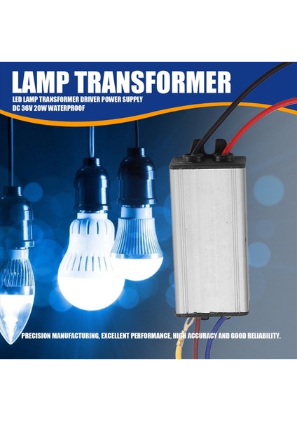 LED Lamba Transformatör Sürücü Güç Kaynağı Dc 36V 20W Su Geçirmez (Yurt Dışından) indirimleri