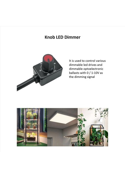 Dc 0/1-10V Knob LED Dimmer Düşük Voltajlı Pasif Dimmer Pwm 0-10V Veya 1-10V Dimmabable LED Sürücü 3 Adet Için (Yurt Dışından) modelleri