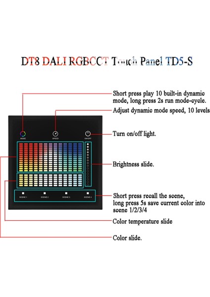Dali Duvara Bağlı Akıllı Panel Uzak Rcb ve Cct Dimmer Panel Akıllı Ev Beyaz Için LED Akıllı Karartma Kontrolü (Yurt Dışından) indirimleri