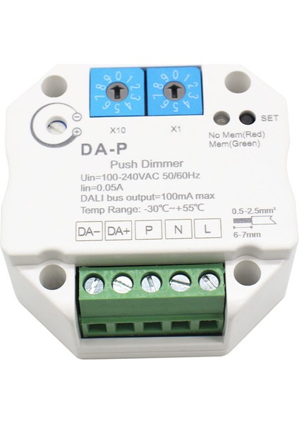 Dali Push LED Dimmer Için Dali Sürücüsü Veya Balastlar Için Bellek Fonksiyonu ile Dimmer 110V 220V 240V Için Hız Ayarlanabilir Dimmer (Yurt Dışından)