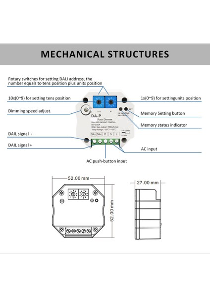 Dali Push LED Dimmer Için Dali Sürücüsü Veya Balastlar Için Bellek Fonksiyonu ile Dimmer 110V 220V 240V Için Hız Ayarlanabilir Dimmer (Yurt Dışından) indirimleri