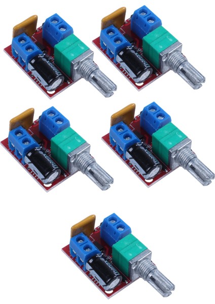 5x Mini Dc Motor Pwm Hız Kontrolörü 3V 6V 12V 24V 35VDC 90W 5A Dc Motor Hız Kontrol Anahtarı LED Dimmer (Yurt Dışından)