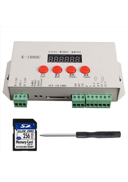 K-1000C Denetleyici K1000C WS2812B WS2811 APA102 T1000S WS2813 LED 2048 Piksel Program Denetleyicisi DC5-24V (Yurt Dışından) modelleri