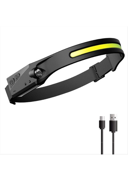 USB Şarj Edilebilir LED Sensör Far Xpe+Cob Far Work Işık Su Geçirmez Far Fishing Camping Işık (Yurt Dışından) modelleri