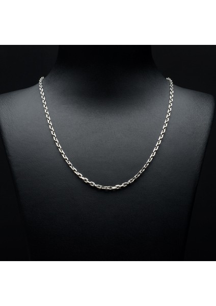 80 Mikron Rodyum Force Gümüş Zincir
