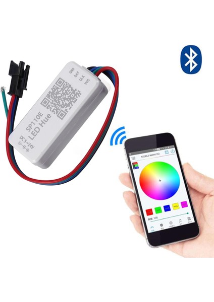 WS2812B SK6812RGB SK6812RGBW Bluetooth SP110E Mini Denetleyici Tüm LED Strip/modül Işığı/panel/string Ios/android Uygulaması 1024 Piksel DC5V-12V (Yurt Dışından) fiyatları