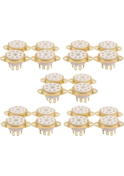 20PC 8 Pin Seramik Soket Tüpü KT88 EL34 6V6 6650 274B Için (Yurt Dışından)