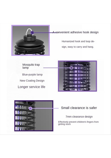 Yüksek Etkili Sivrisinek Zapper Lamba LED Mor Işık Işıkları Sivrisinek Lambası Asma Elektrikli Sivrisinek Eşyası Abd Fişini Indükler (Yurt Dışından) modelleri