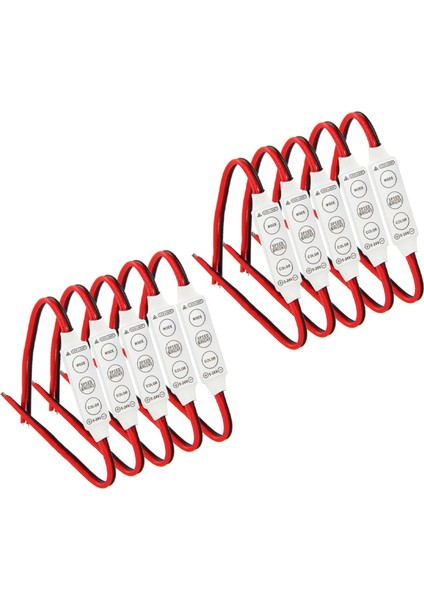 10 x 12V Kablolu Kontrol Modülü Araba Veya Hanehalkı LED Şerit/ampulleri Için Flaş Flaşlı (Yurt Dışından)