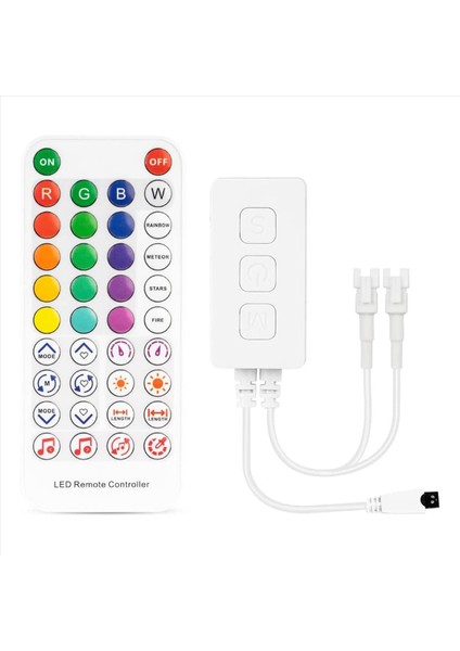 2x SP611E WS2812B WS2811 Bluetooth Müzik LED Strip Denetleyicisi IR38 Anahtarları Adreslenebilir LED Aydınlatma DC5V-24V (Yurt Dışından) modelleri