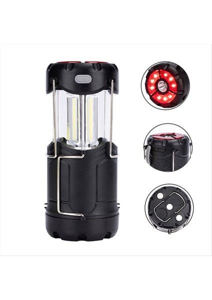 Katlanabilir LED Kamp Lambası Şarj Edilebilir ve Pille Çalıştırılan El Feneri ve Manyetik Taban ile 2&#39 Si 1 Arada Acil Durum Işığı (Yurt Dışından) modelleri