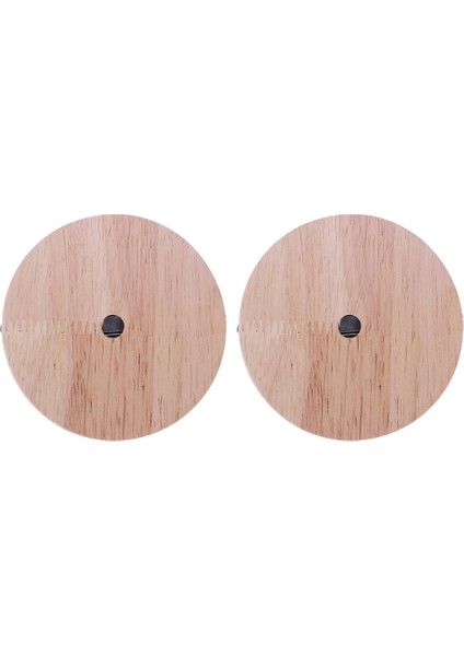 2x Lamba Tabanı Kısa Stil Modern Tavan Tabağı Ahşap Tavan Tutucu E27 Lamba Takma Avize Tabanı (Yurt Dışından)