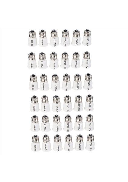 36 Pack E12 Ila E14 Beyaz Ampul Dönüştürücü LED Işık Tutucu Adaptör Adaptör Soket Değiştirici Yüksek (Yurt Dışından)