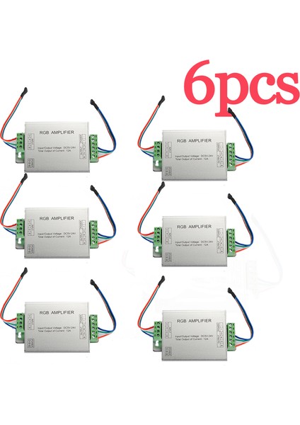 6pcs Rgb 5050 Smd 4 LED Şerit Işığı Işaret Sinyali Amplifikatör 12V (Yurt Dışından)