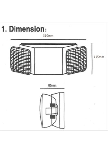 EU2C M6 LED Acil Durum Işık Ticari Kullanım 2 Lamba 90 Dakikalık Pil Yedekleme Gücü (Yurt Dışından) fırsatları