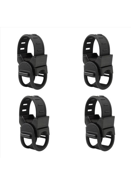 4x 360 Derece Döndürme Bisiklet Bisiklet El Feneri Montaj Tutucu Ön Işık Torç Braketi (Yurt Dışından)