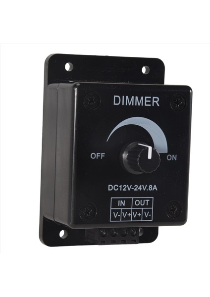 Siyah LED Dimmer Switch Dc 12V 24V 8A Ayarlanabilir Parlaklık Lamba Silini Şerit Sürücüsü Tek Renkli Işık Güç Kaynağı Denetleyicisi (Yurt Dışından) modelleri