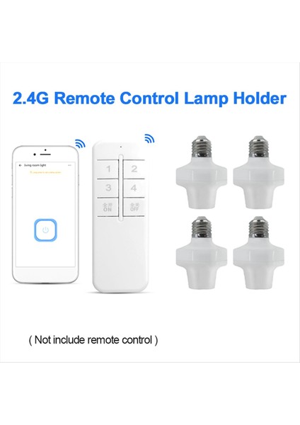 E27 Kablosuz Uzaktan Kumanda Işık Lambası Tutucu Akıllı Ampul Adaptörü LED Lamp Totre LED Ampul Için Akıllı Aygıt (Yurt Dışından) fiyatları
