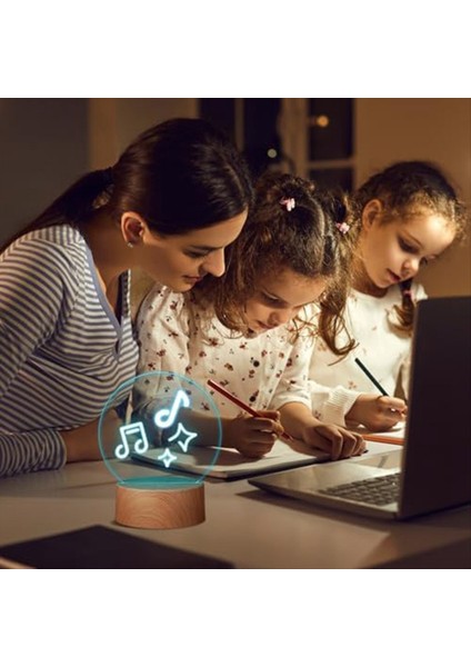 6 Pcs Noel 3D Gece LED Lamba Taban Si 16 Renk LED Işık Ekran Tabanı Uzaktan Kumanda USB Kablo Lamba Tabanı (Yurt Dışından) modelleri