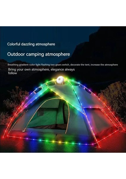 LED Kamp Lambası Şerit Atmosfer 10M Su Geçirmez Geri Dönüştürülebilir Hafif Kemer Açık Bahçe Dekorasyon Lambası Çadır Odası Için (Yurt Dışından) fırsatları