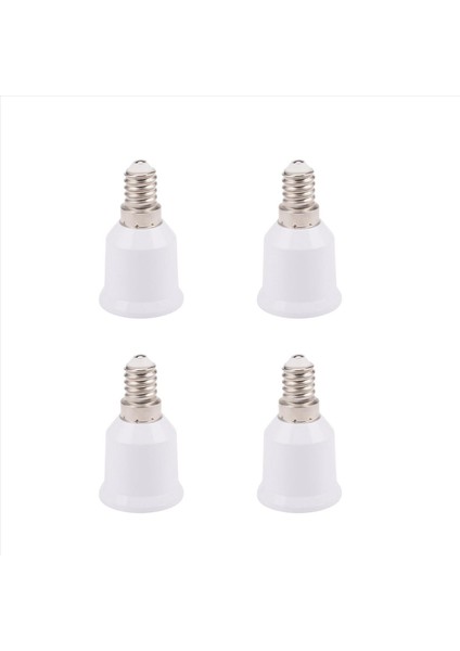 4x E14 Ila E26 E27 Adaptör Avize Işık Soketi E14 - Orta Soket E26 E27 Dönüştürücü Ampul Base Dönüştürücü (Yurt Dışından)