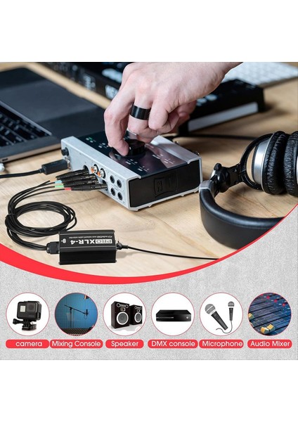 RJ45 Ila 4 Kanal Xlr Audio 3 Pin Dmx Sahip Veya Studıo Kayıtları Için Kablo Nete Yapmak Için (Yurt Dışından) indirimleri