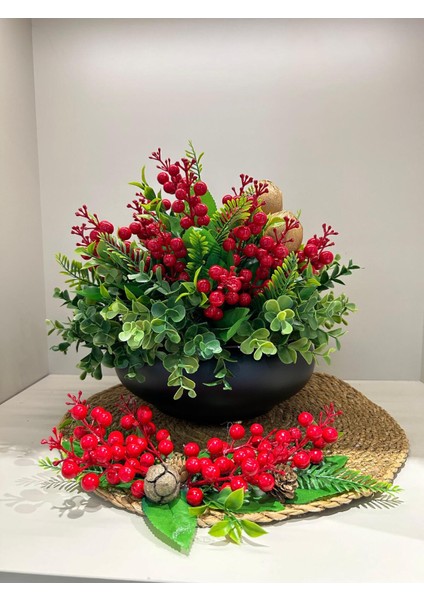 Kokinalı Yassı Vazo Supla Hediyeli