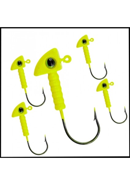 Uyguna-Yakala açık Yeşil - 7 Gr zoka - Kurşunlu Olta Iğnesi -5 ADET-ALA.224