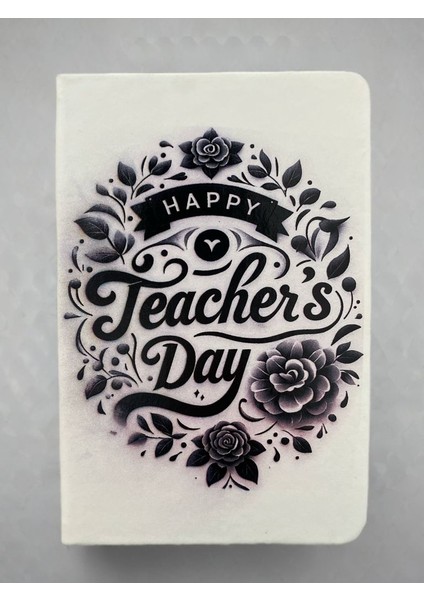 Öğretmenler Günü Hediyesi Defter | 80 Yaprak Çizgili Ajanda | Özel Tasarım Kapaklı Not Defteri (Kod:14)