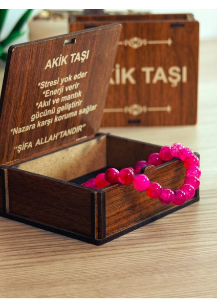 Doğaltaş Bileklik Akik Taşı, Hematit Taşı, Lav Taşı, Şifa Kaynağı Doğaltaş Bileklik